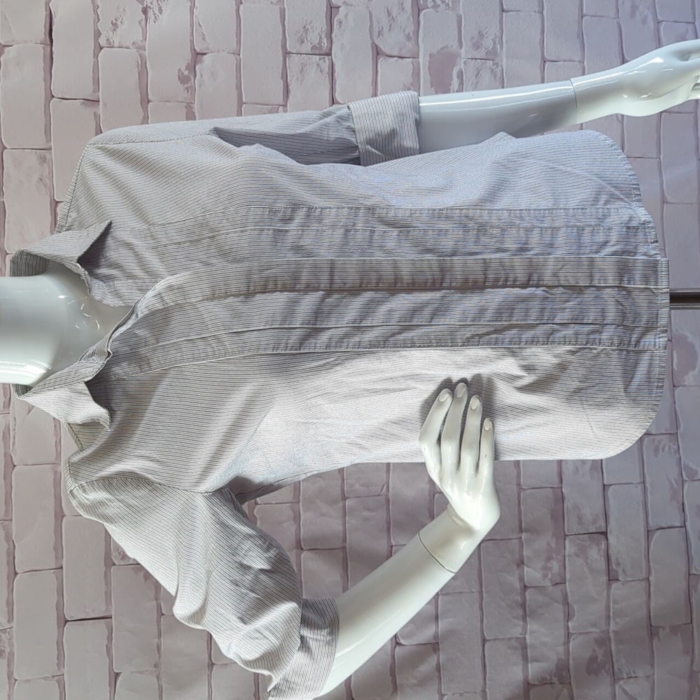 Worthington Striped Button-Up Stretch Shirt